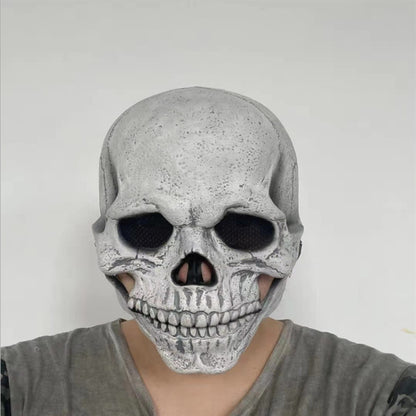 Halloween Skull Mask with Movable Jaw