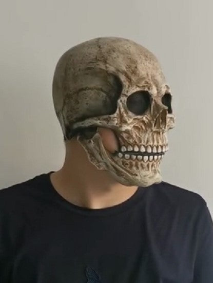 Halloween Skull Mask with Movable Jaw