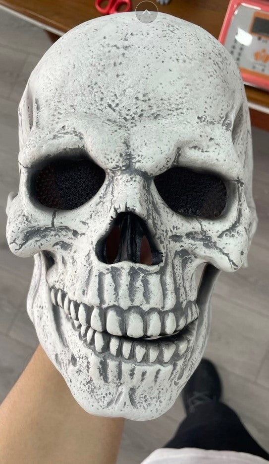 Halloween Skull Mask with Movable Jaw