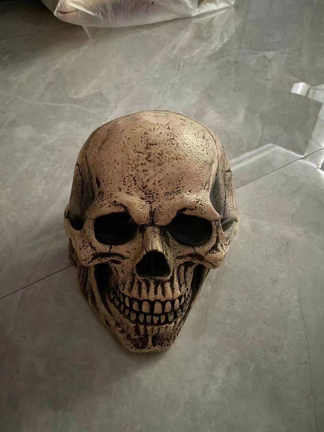 Halloween Skull Mask with Movable Jaw